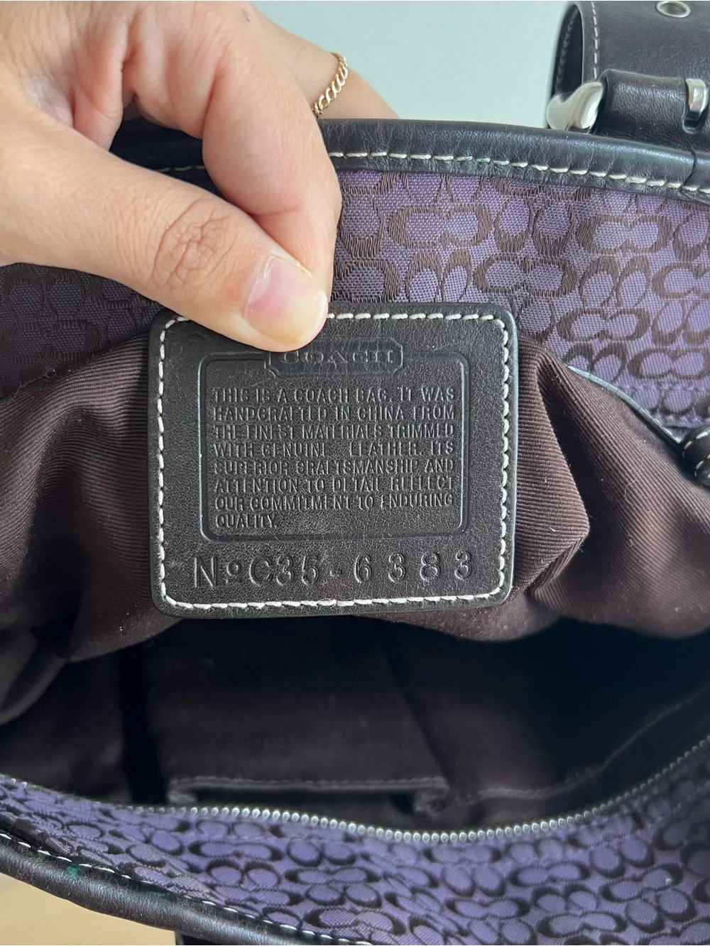 Vintage Coach Signature Soho Tote Bag